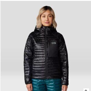 Mountain Hardwear Women’s Black Ventano Hoody Puffer Down Jacket